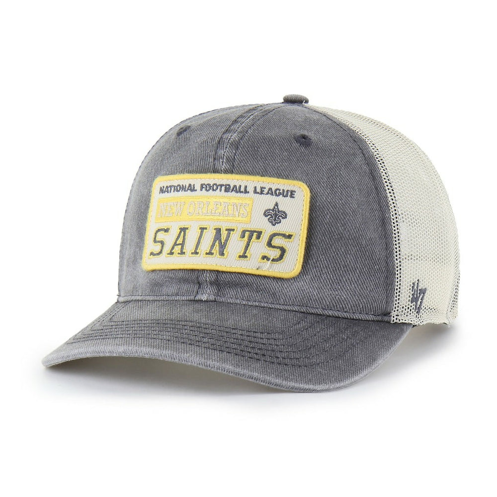 47 brand New Orleans Saints '47 Canteen Relaxed Trucker Adjustable Hat Charcoal