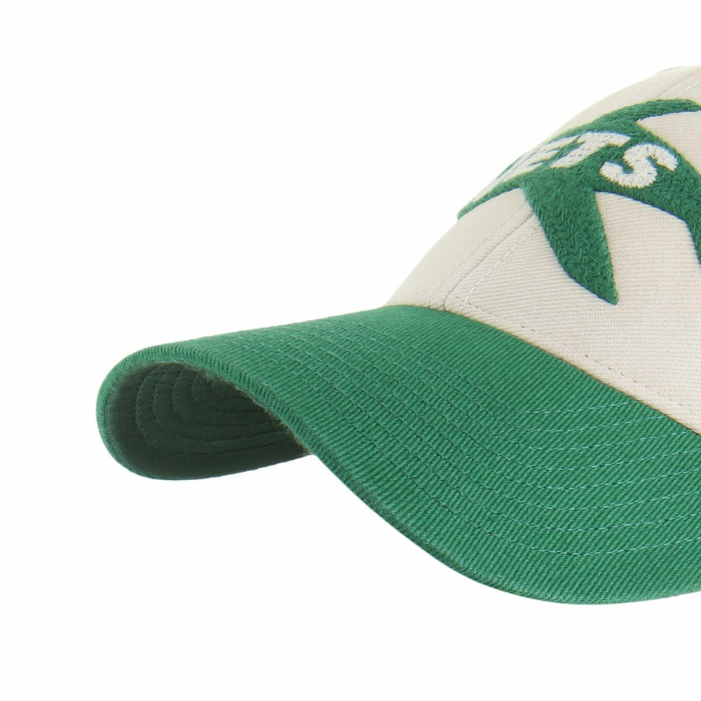 47 brand New York Jets '47 Fairfield MVP Throwback Adjustable Hat Cream/Kelly Green
