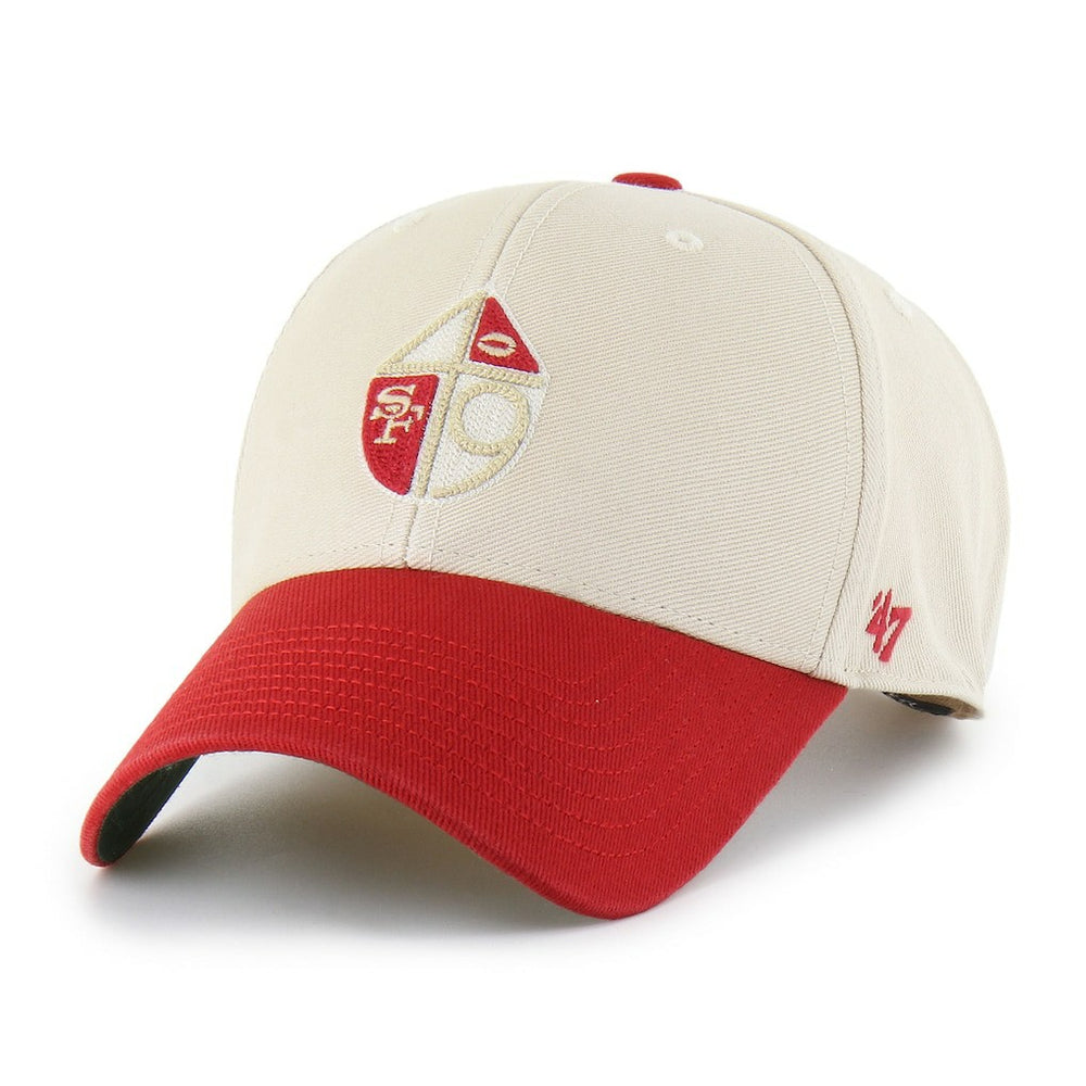 47 brand San Francisco 49ers '47 Fairfield MVP Throwback Adjustable Hat Cream/Scarlet