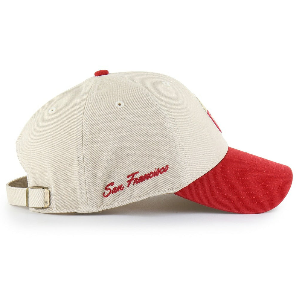 47 brand San Francisco 49ers '47 Fairfield MVP Throwback Adjustable Hat Cream/Scarlet