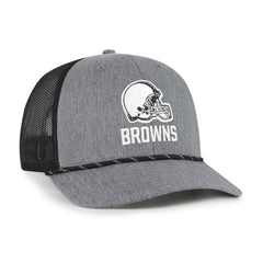 47 brand Cleveland Browns '47 Carbon Rope Trucker Adjustable Hat Heather Charcoal