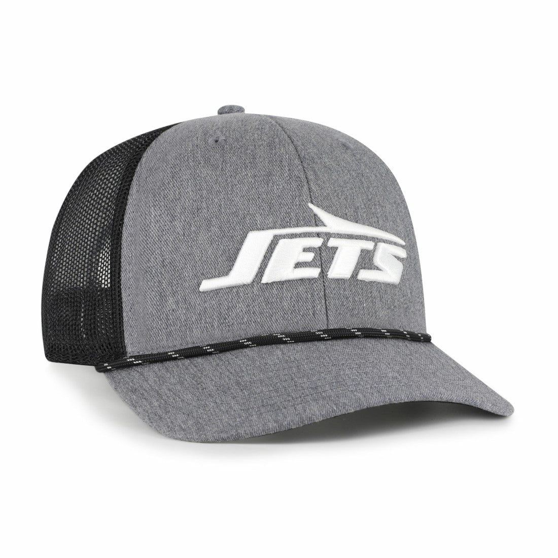 47 brand New York Jets '47 Carbon Rope Trucker Adjustable Hat Heather Charcoal