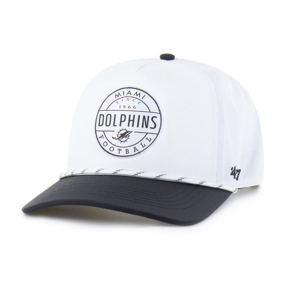 47 brand Miami Dolphins '47 Suburbia Hitch Two-Tone Adjustable Hat White/Black