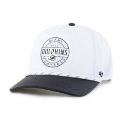 47 brand Miami Dolphins '47 Suburbia Hitch Two-Tone Adjustable Hat White/Black