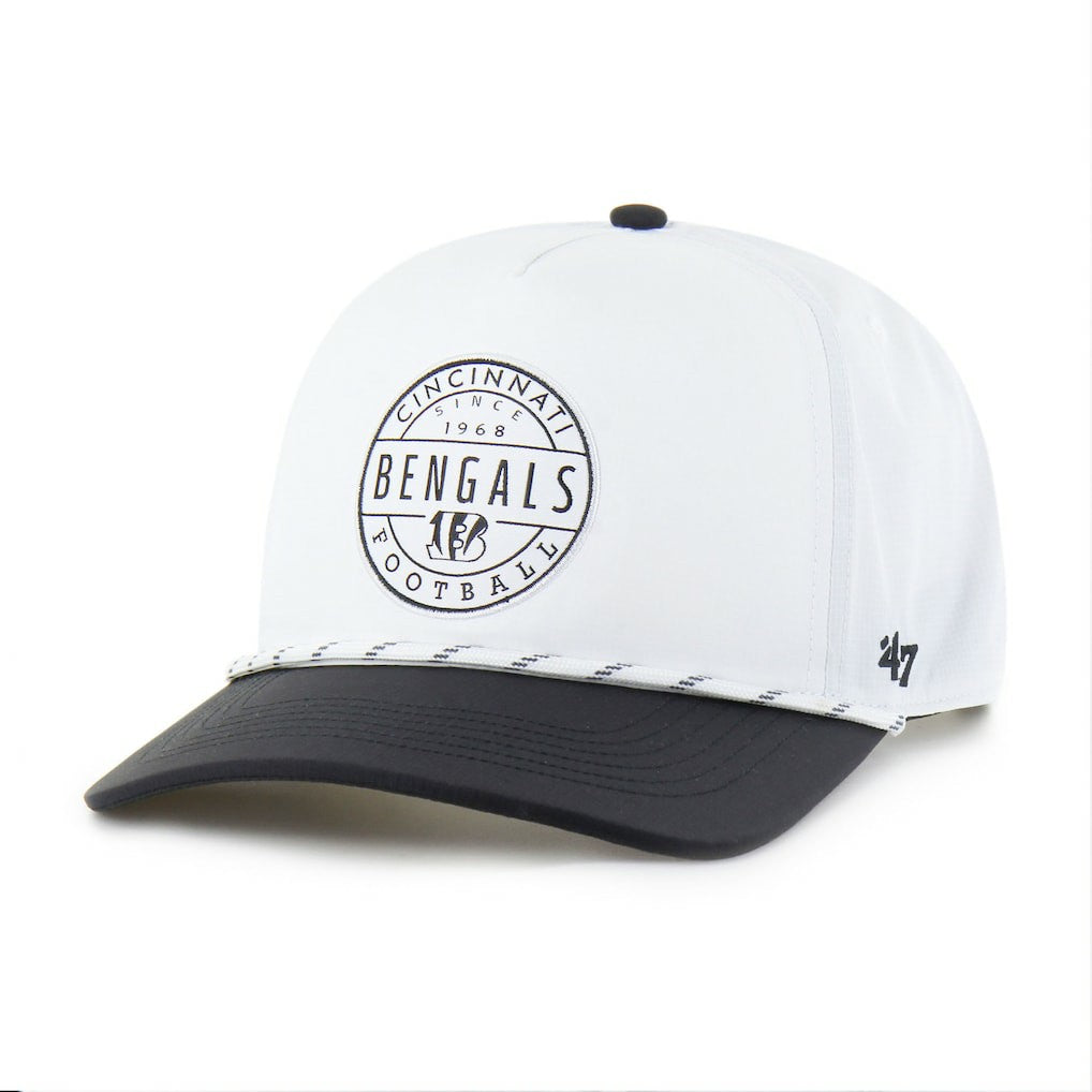 47 brand Cincinnati Bengals '47 Suburbia Hitch Two-Tone Adjustable Hat White/Black