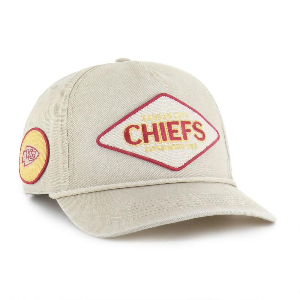 47 brand Kansas City Chiefs '47 Cairn Hitch Adjustable Hat Khaki