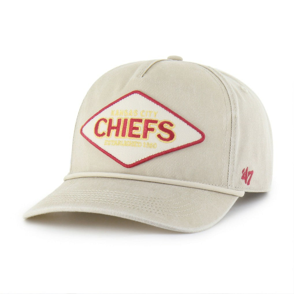 47 brand Kansas City Chiefs '47 Cairn Hitch Adjustable Hat Khaki