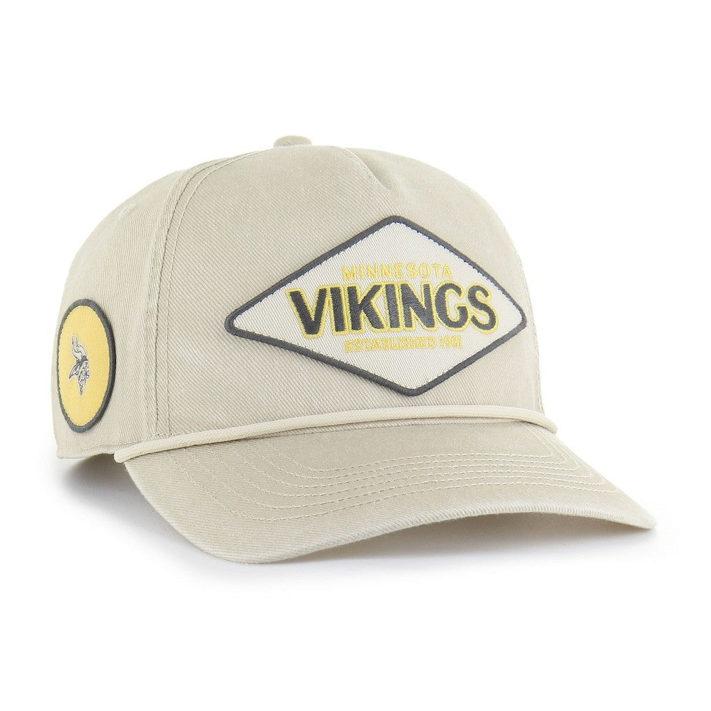 47 brand Minnesota Vikings '47 Cairn Hitch Adjustable Hat Khaki