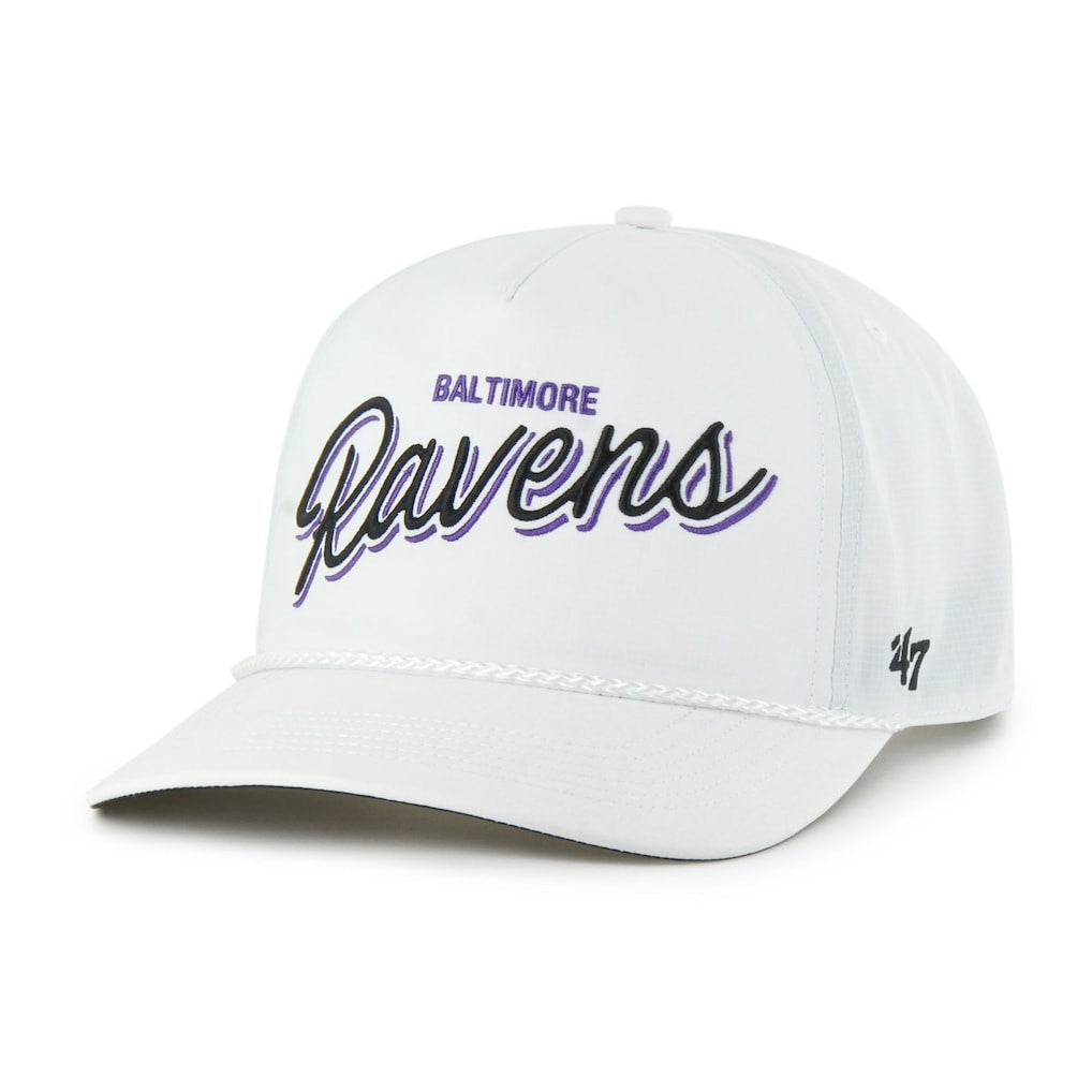 47 brand Baltimore Ravens '47 Brrr Fairway Hitch Adjustable Hat White