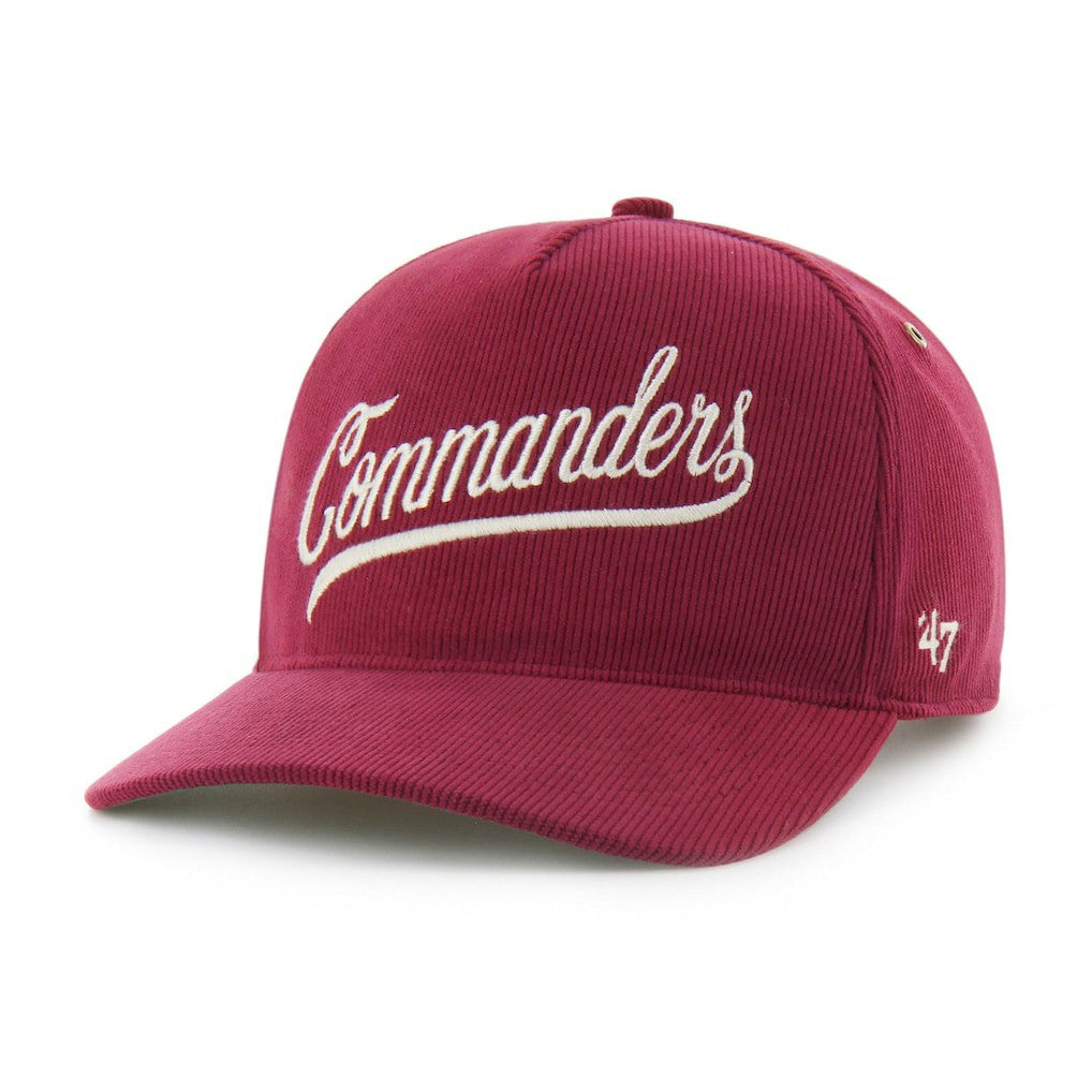 47 brand Washington Commanders '47 Golden Age Corduroy Hitch Adjustable Hat Burgundy