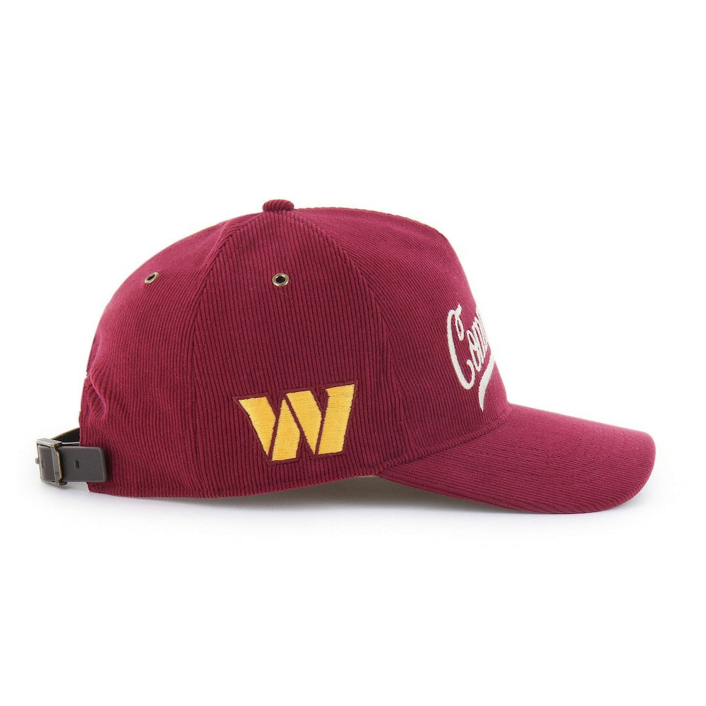 47 brand Washington Commanders '47 Golden Age Corduroy Hitch Adjustable Hat Burgundy