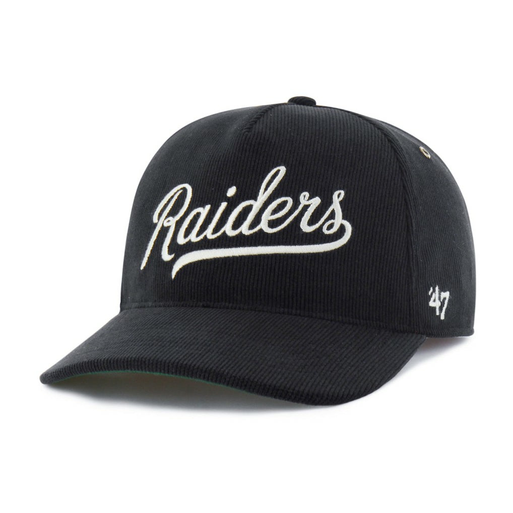 47 brand Las Vegas Raiders '47 Golden Age Corduroy Hitch Adjustable Hat Black