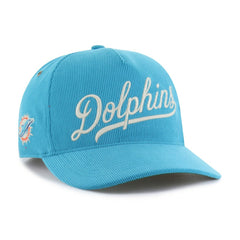 47 brand Miami Dolphins '47 Golden Age Corduroy Hitch Adjustable Hat Aqua