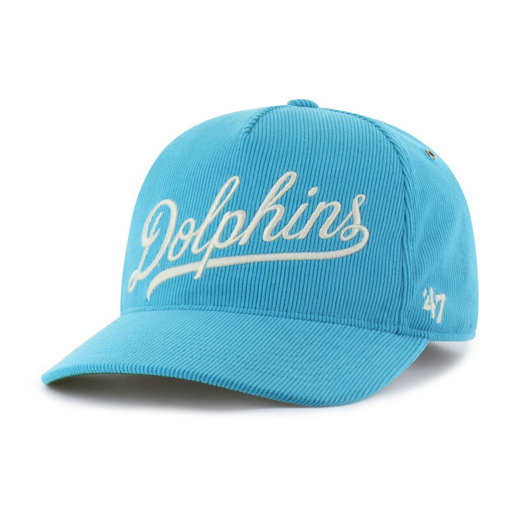 47 brand Miami Dolphins '47 Golden Age Corduroy Hitch Adjustable Hat Aqua
