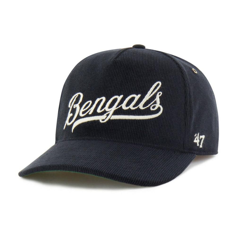 47 brand Cincinnati Bengals '47 Golden Age Corduroy Hitch Adjustable Hat Black