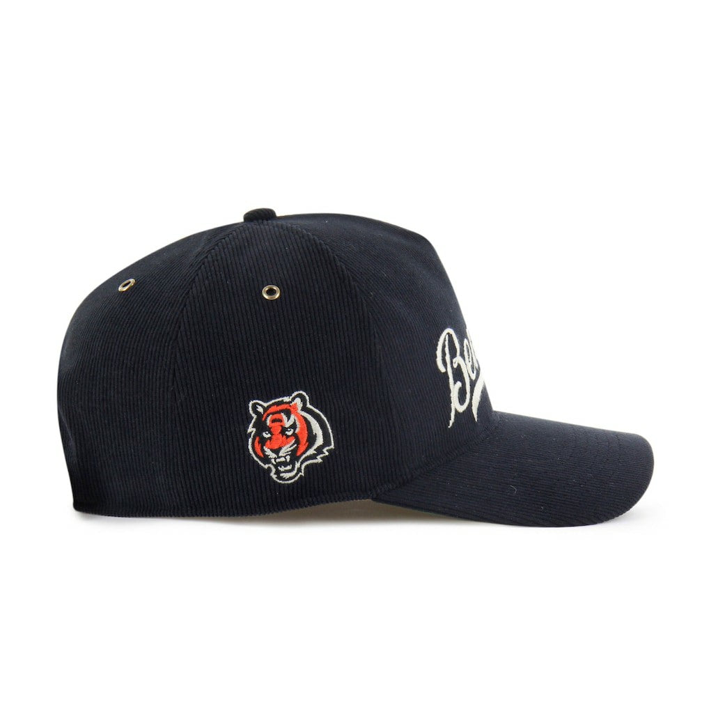 47 brand Cincinnati Bengals '47 Golden Age Corduroy Hitch Adjustable Hat Black