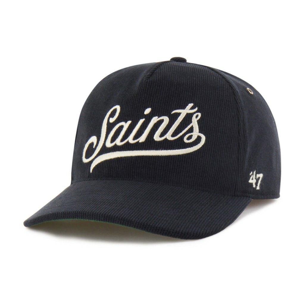 47 brand New Orleans Saints '47 Golden Age Corduroy Hitch Adjustable Hat Black