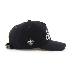 47 brand New Orleans Saints '47 Golden Age Corduroy Hitch Adjustable Hat Black