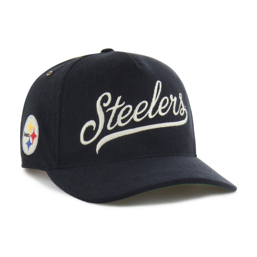 47 brand Pittsburgh Steelers '47 Golden Age Corduroy Hitch Adjustable Hat Black