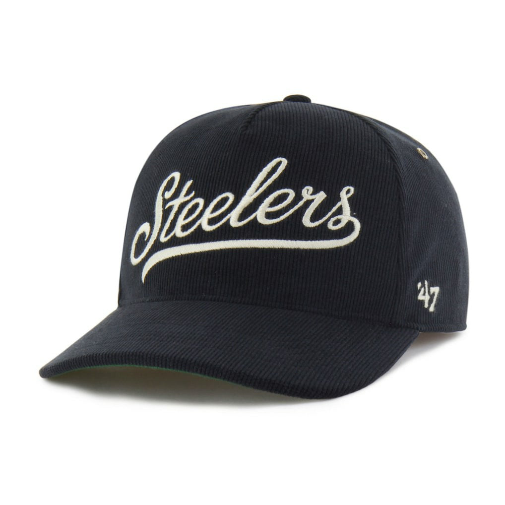 47 brand Pittsburgh Steelers '47 Golden Age Corduroy Hitch Adjustable Hat Black