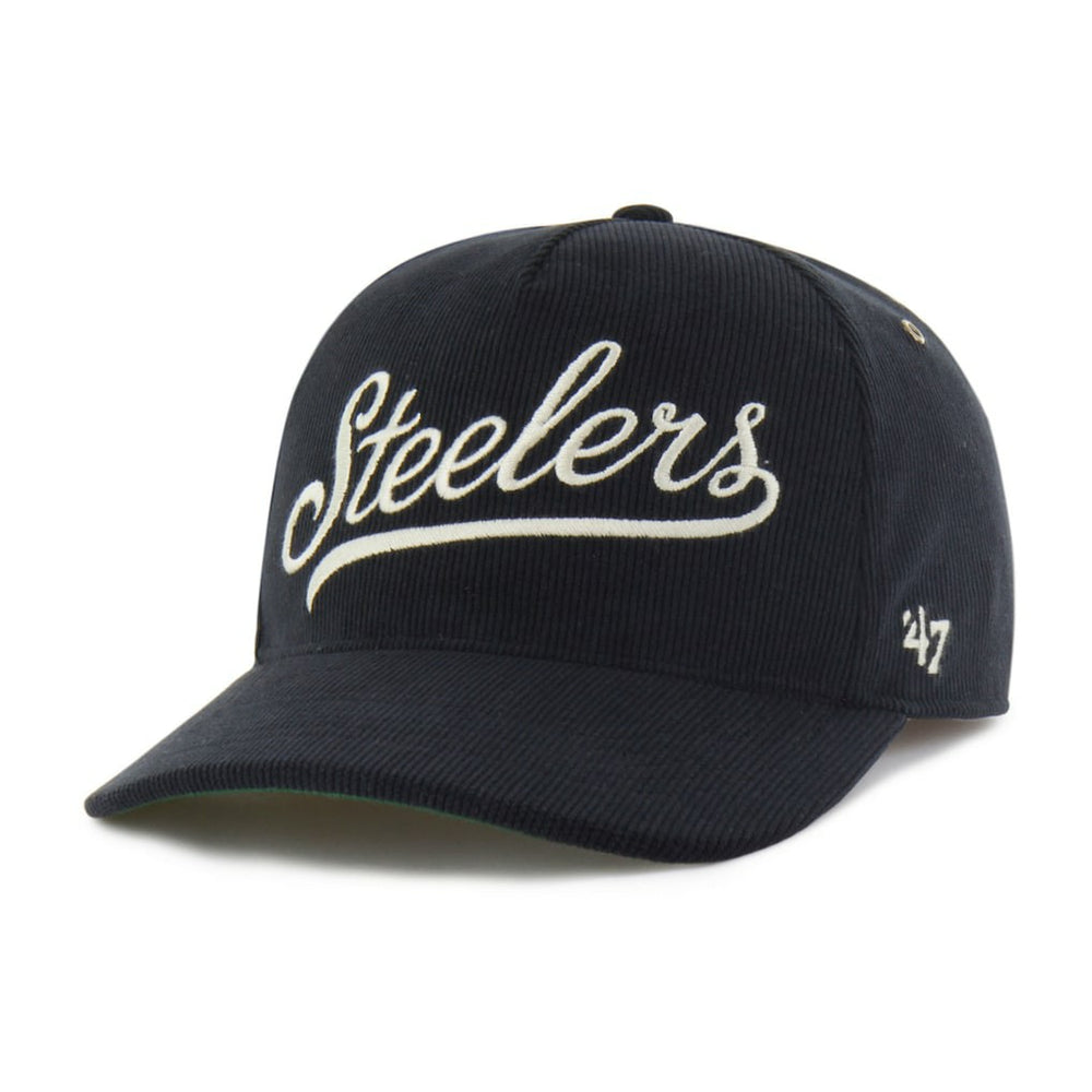 47 brand Pittsburgh Steelers '47 Golden Age Corduroy Hitch Adjustable Hat Black