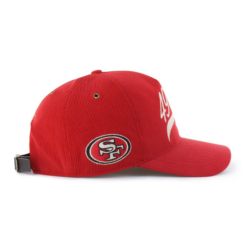 47 brand San Francisco 49ers '47 Golden Age Corduroy Hitch Adjustable Hat Scarlet