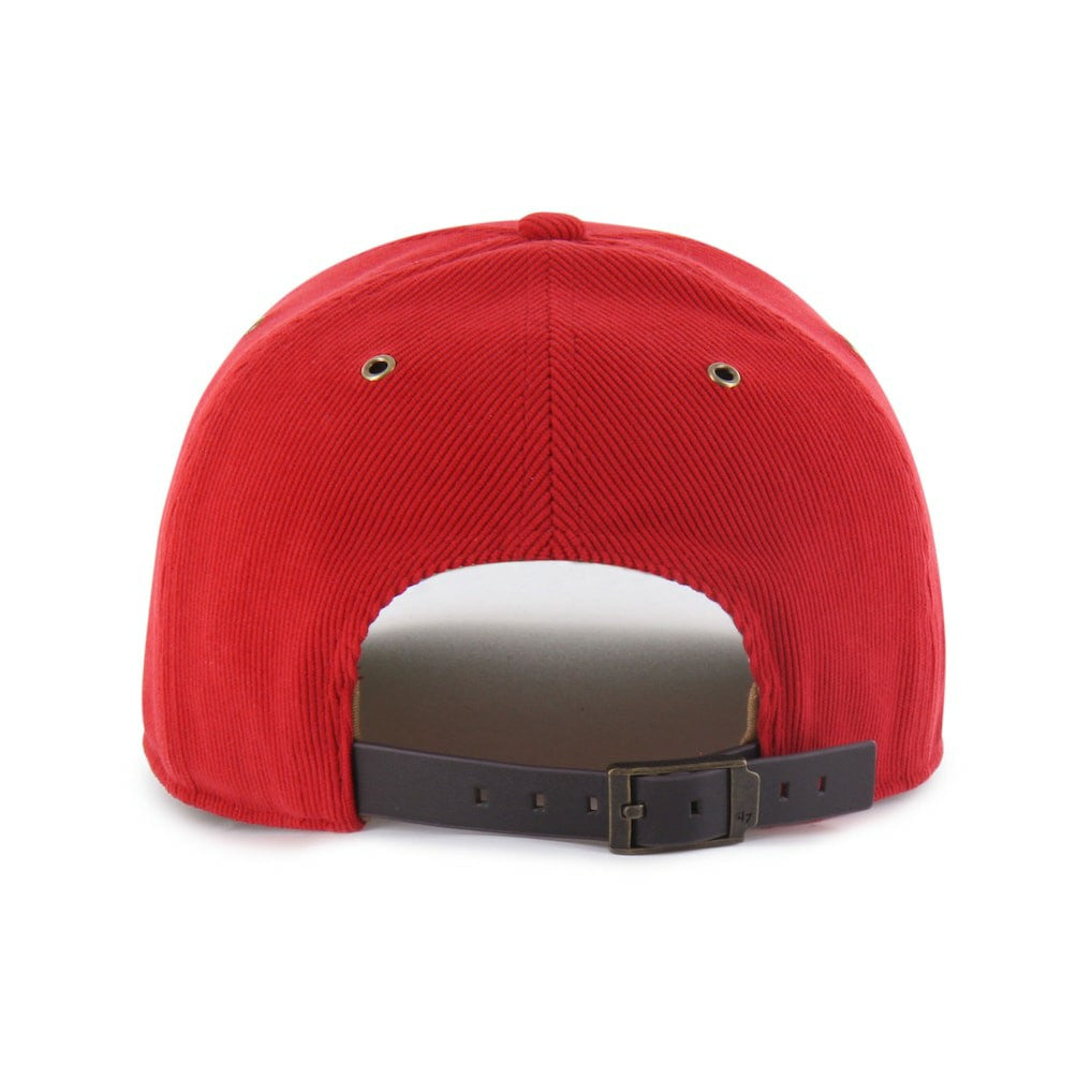 47 brand San Francisco 49ers '47 Golden Age Corduroy Hitch Adjustable Hat Scarlet