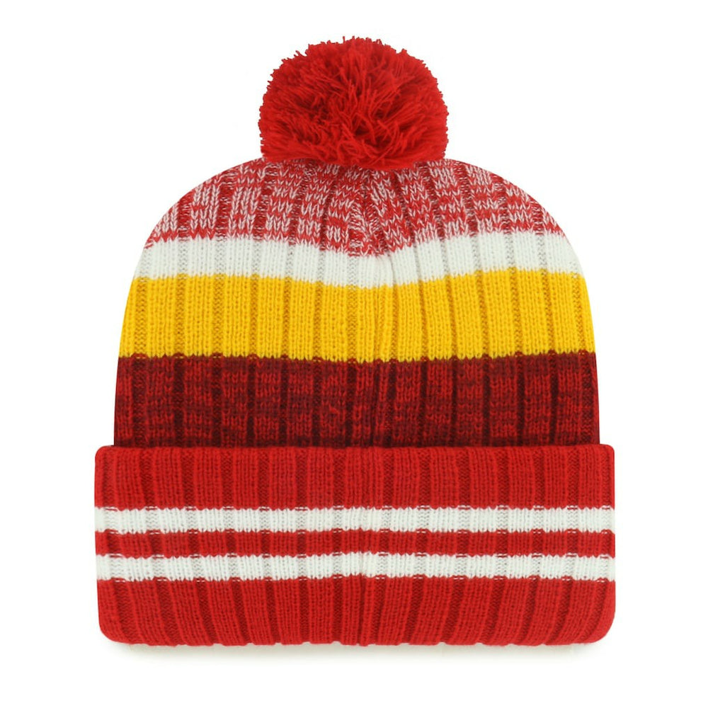 47 brand Kansas City Chiefs '47 Quiver Cuffed Knit Hat with Pom