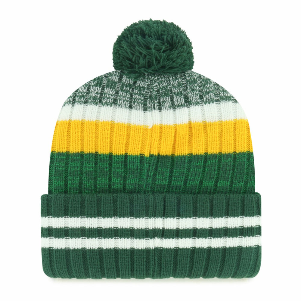 47 brand Green Bay Packers '47 Quiver Cuffed Knit Hat with Pom