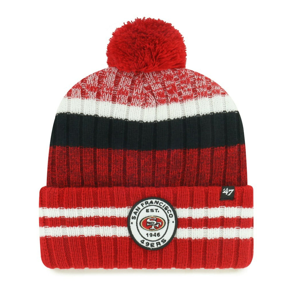 47 brand San Francisco 49ers '47 Quiver Cuffed Knit Hat with Pom
