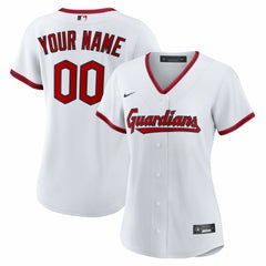 Cleveland Guardians Nike Women's Home Custom Replica 2.0 Jersey - White - Nike Discount