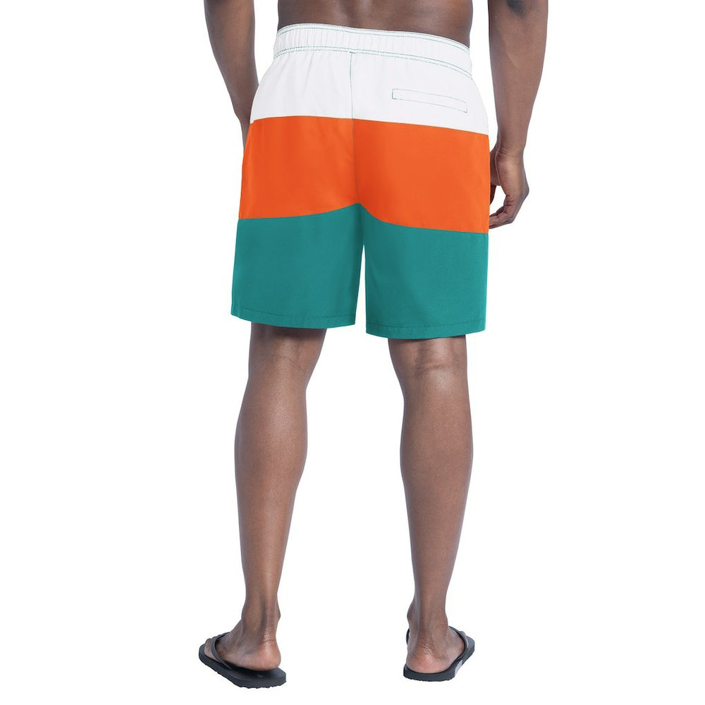 Miami Dolphins G-III Sports by Carl Banks Sunrise Volley Swim Shorts Aqua/Orange