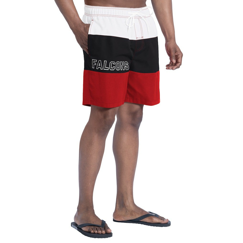 Atlanta Falcons G-III Sports by Carl Banks Sunrise Volley Swim Shorts Red/Black