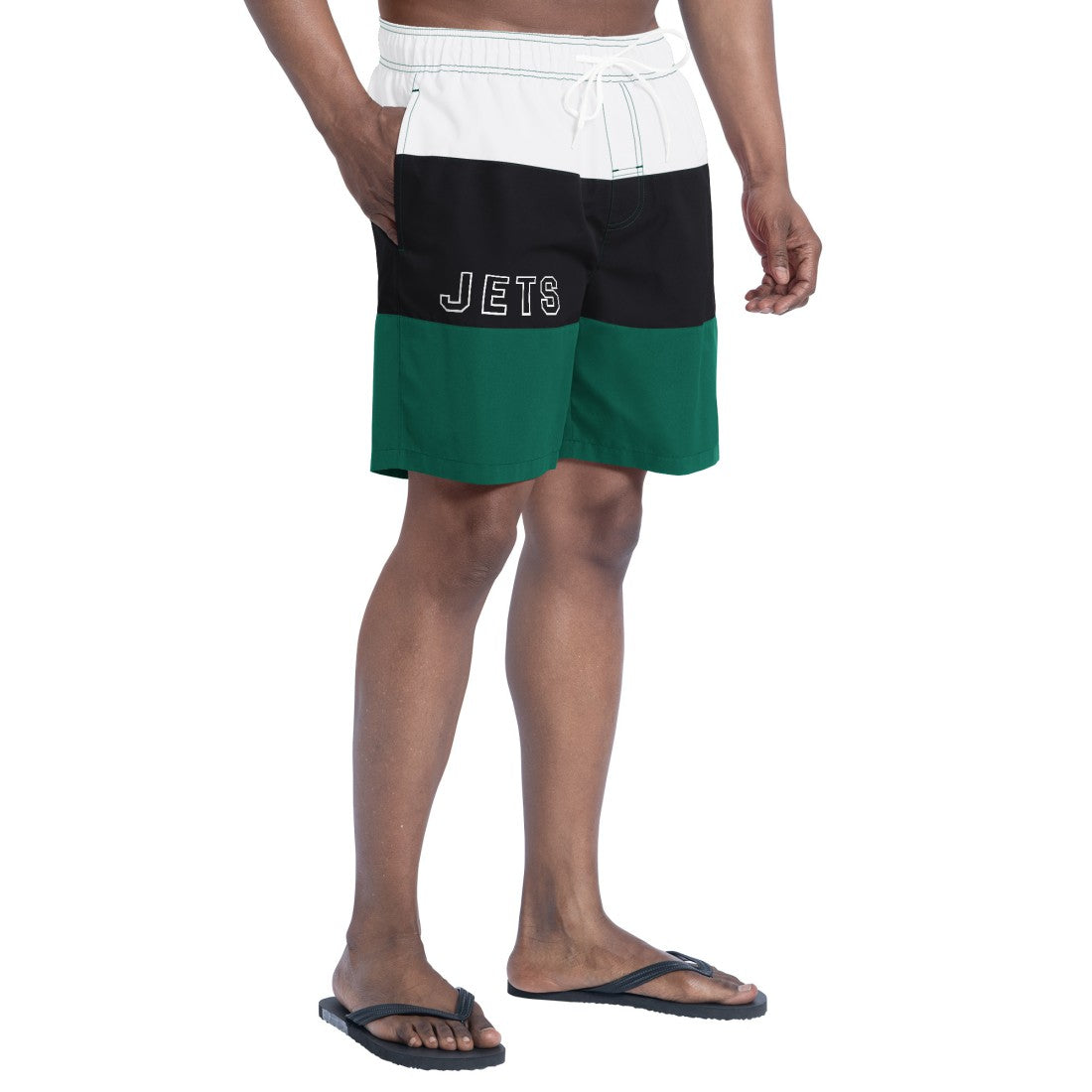 New York Jets G-III Sports by Carl Banks Sunrise Volley Swim Shorts Green/Black