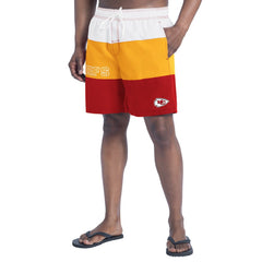 Kansas City Chiefs G-III Sports by Carl Banks Sunrise Volley Swim Shorts Red/Gold