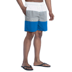 Detroit Lions G-III Sports by Carl Banks Sunrise Volley Swim Shorts Blue/Silver