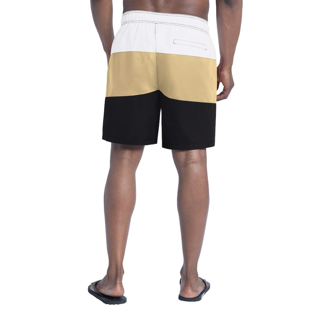New Orleans Saints G-III Sports by Carl Banks Sunrise Volley Swim Shorts Black/Gold