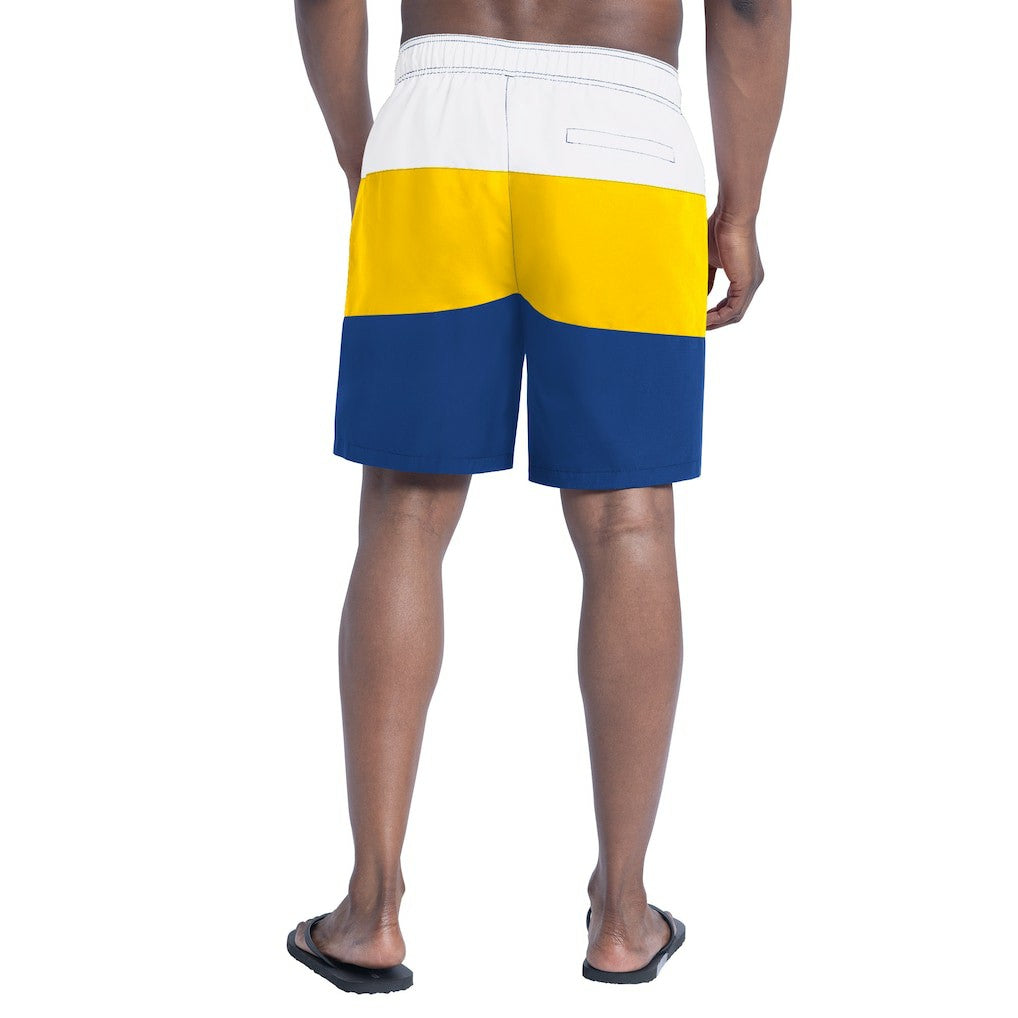 Los Angeles Rams G-III Sports by Carl Banks Sunrise Volley Swim Shorts Royal/Gold