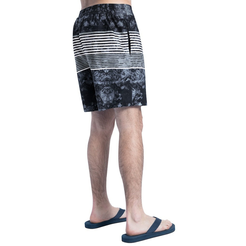 Baltimore Ravens G-III Sports by Carl Banks Horizon Volley Swim Shorts Black/Gray