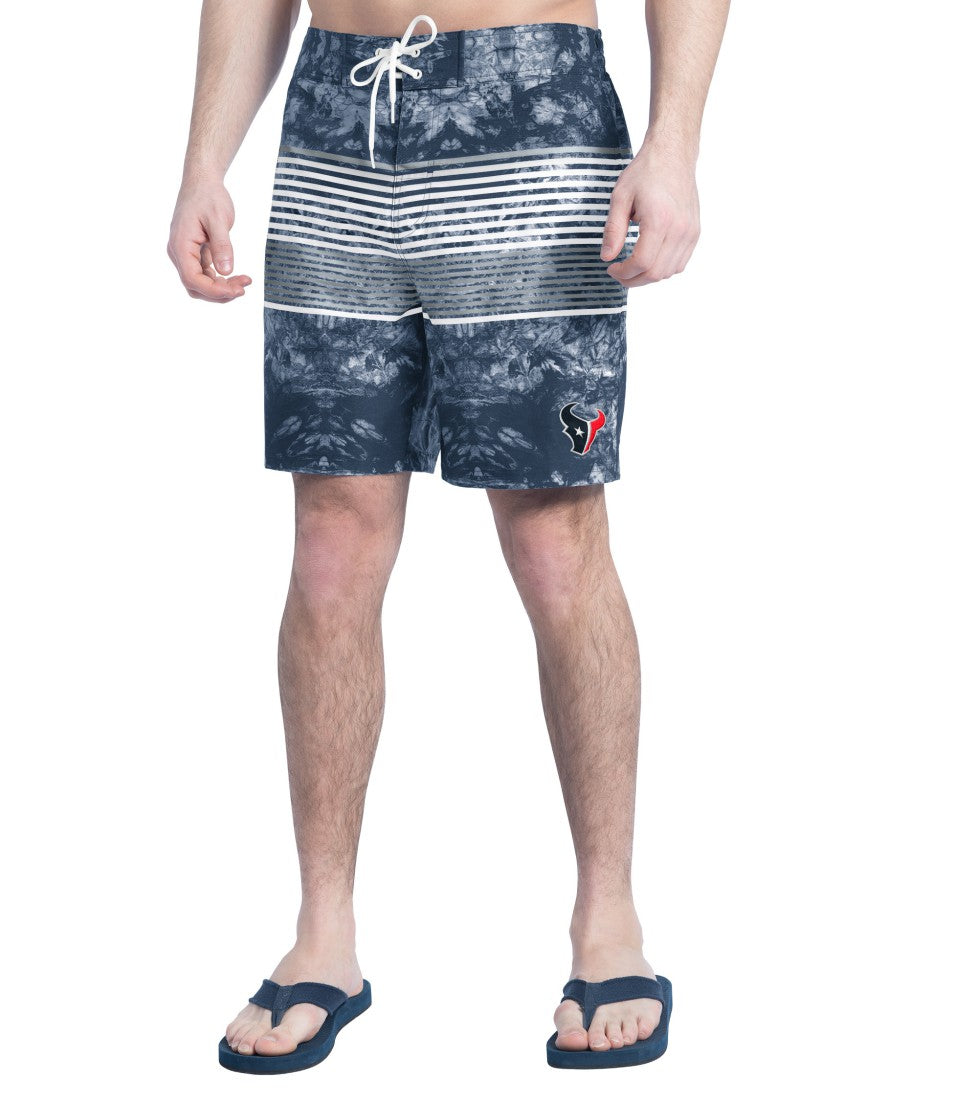 Houston Texans G-III Sports by Carl Banks Horizon Volley Swim Shorts Navy/Gray