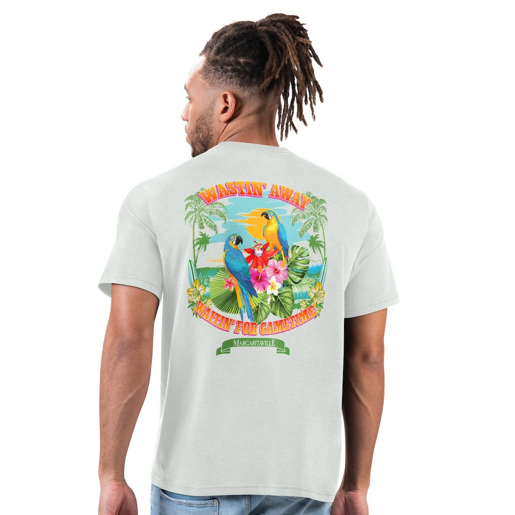 Atlanta Falcons Margaritaville Wastin' Away T-Shirt Gray