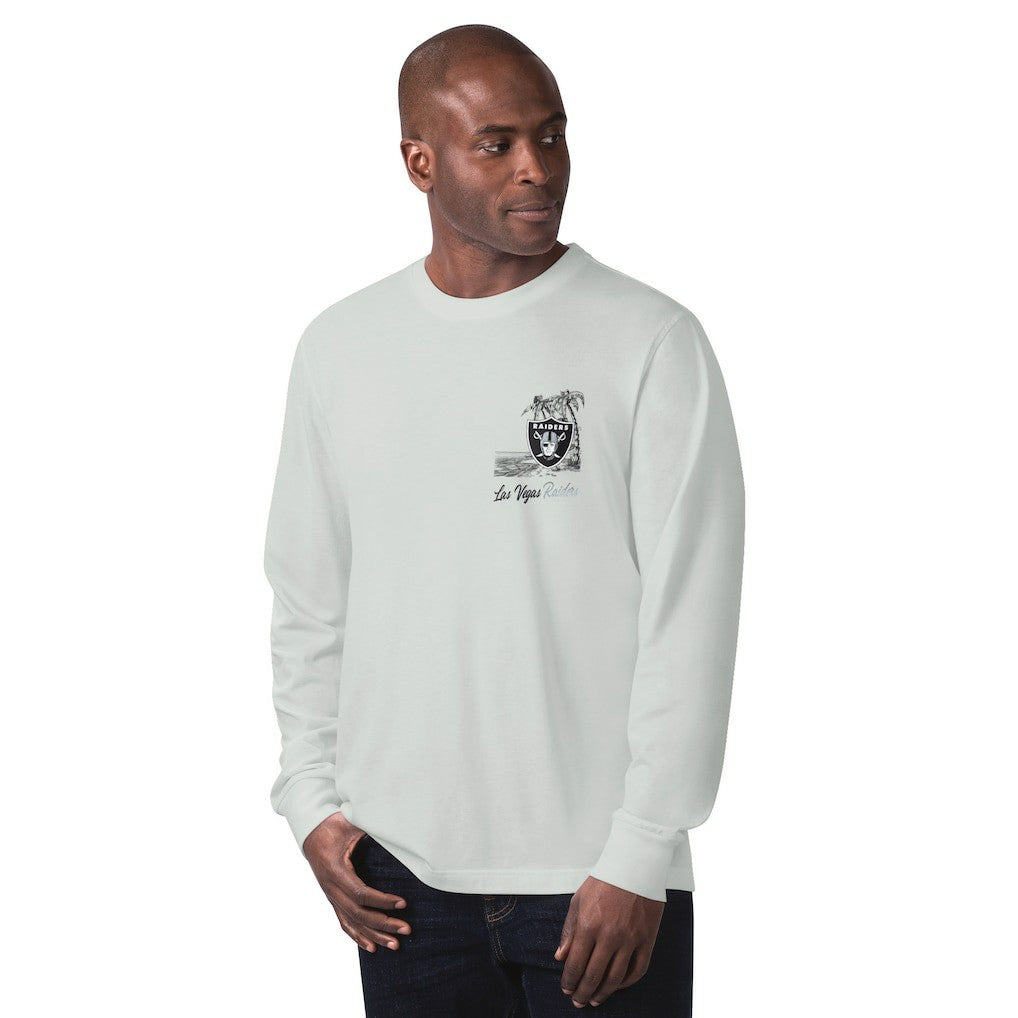 Las Vegas Raiders Margaritaville It's Five O'Clock Somewhere Long Sleeve T-Shirt Gray