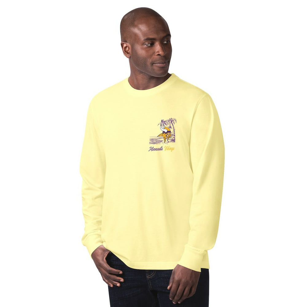 Minnesota Vikings Margaritaville It's Five O'Clock Somewhere Long Sleeve T-Shirt Yellow
