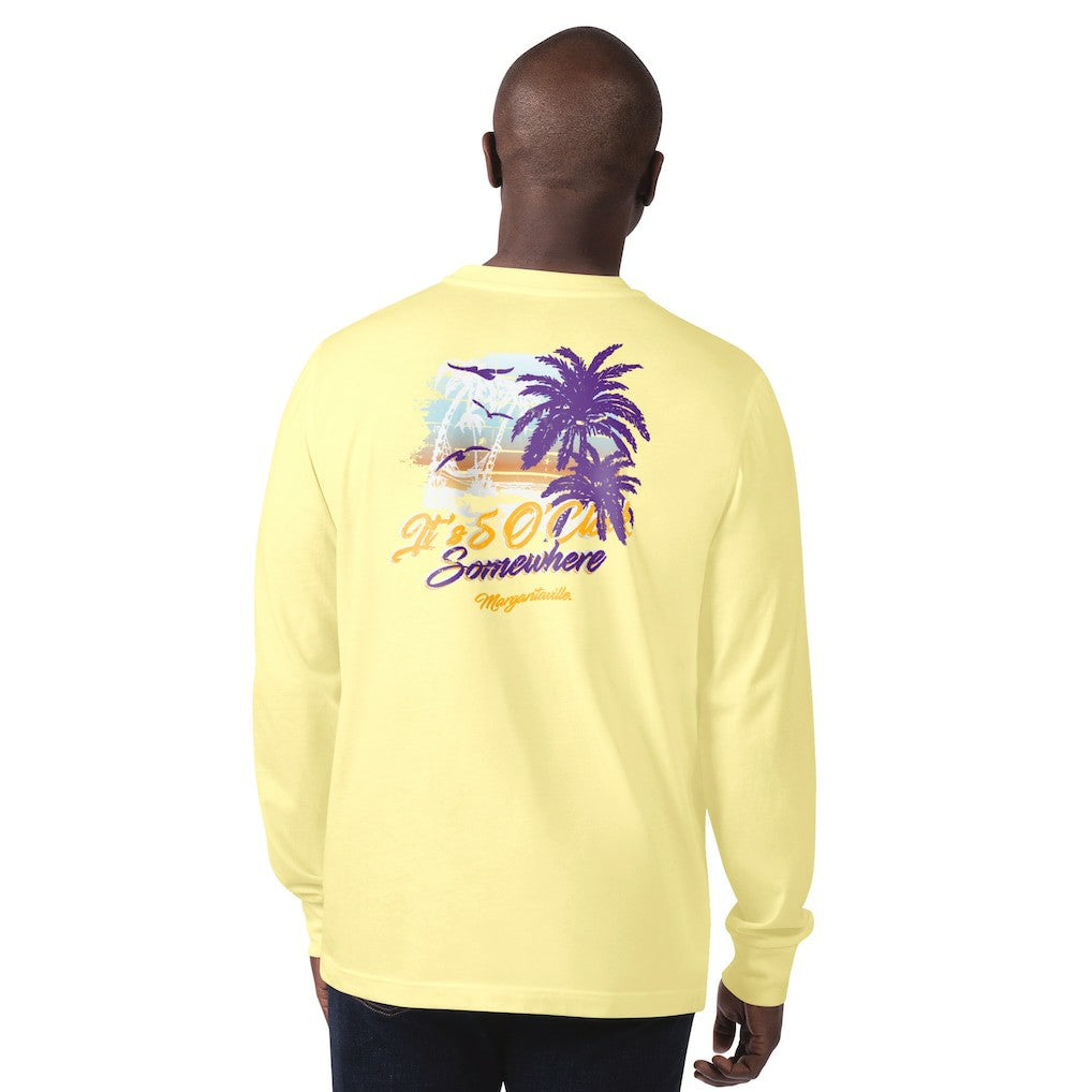 Minnesota Vikings Margaritaville It's Five O'Clock Somewhere Long Sleeve T-Shirt Yellow