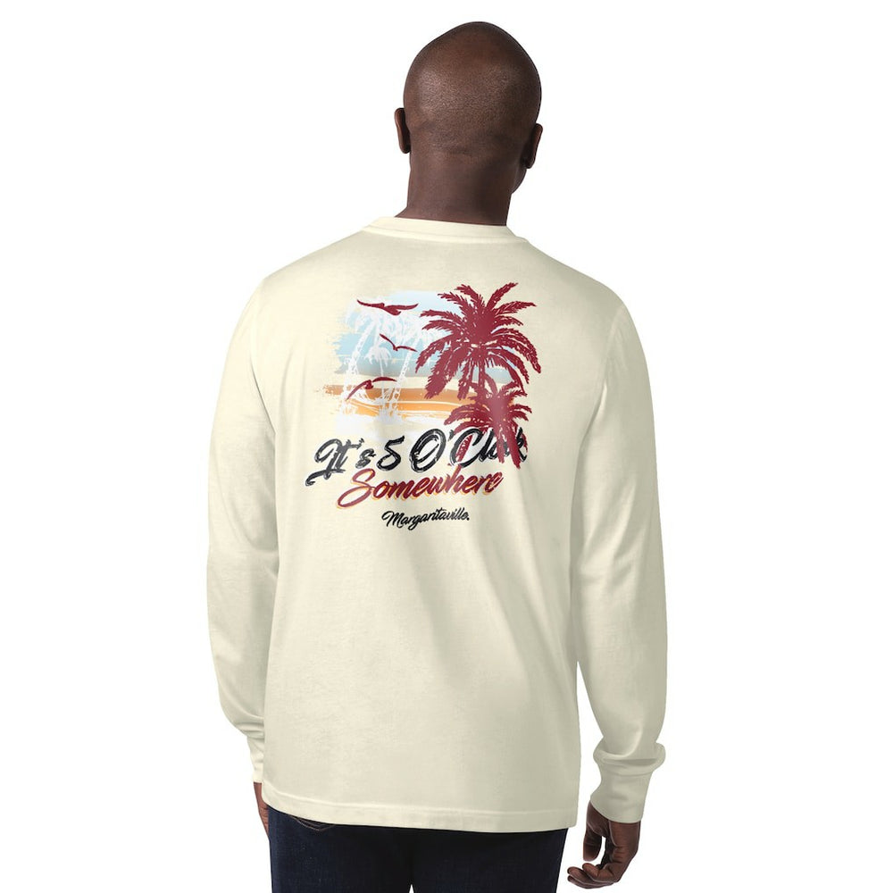 Arizona Cardinals Margaritaville It's Five O'Clock Somewhere Long Sleeve T-Shirt Cream