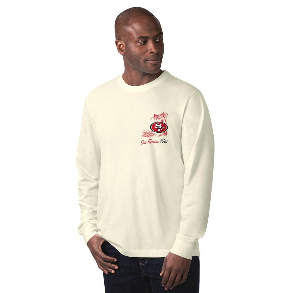 San Francisco 49ers Margaritaville It's Five O'Clock Somewhere Long Sleeve T-Shirt Cream