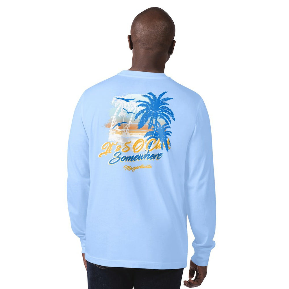 Los Angeles Chargers Margaritaville It's Five O'Clock Somewhere Long Sleeve T-Shirt Light Blue