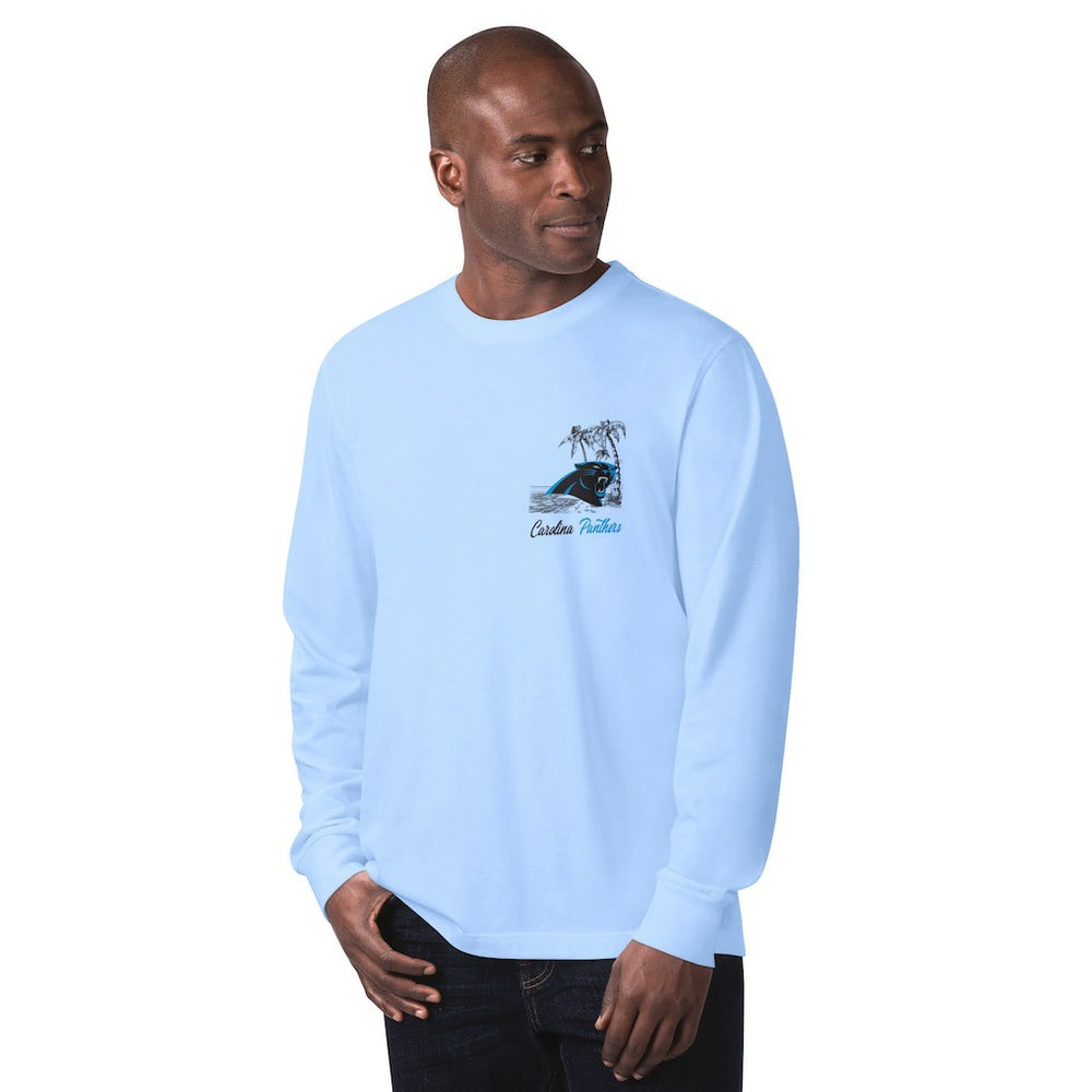 Carolina Panthers Margaritaville It's Five O'Clock Somewhere Long Sleeve T-Shirt Light Blue