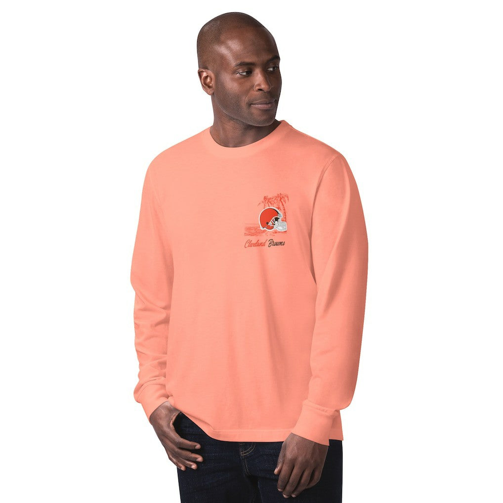 Cleveland Browns Margaritaville It's Five O'Clock Somewhere Long Sleeve T-Shirt Orange