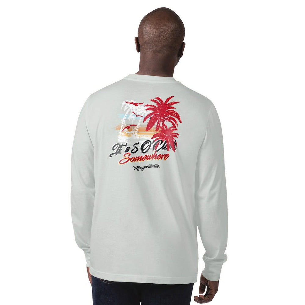 Atlanta Falcons Margaritaville It's Five O'Clock Somewhere Long Sleeve T-Shirt Gray